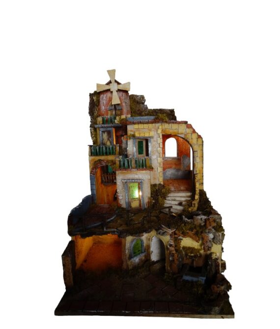 Presepe stile Settecento napoletano cm 51