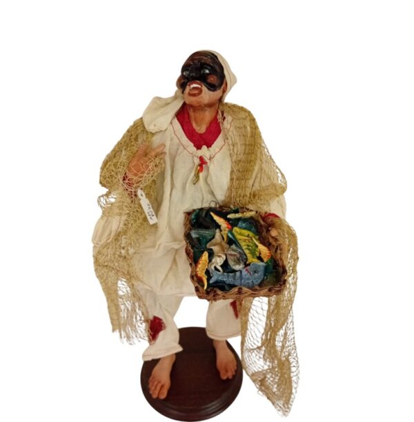 Pulcinella pescatore 40 cm  9056/24 - immagine 5